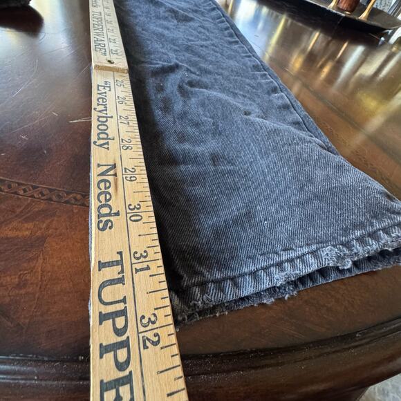 Good American High Waisted Washed Black Long Straight Leg Jeans 4/27 - Picture 7 of 9